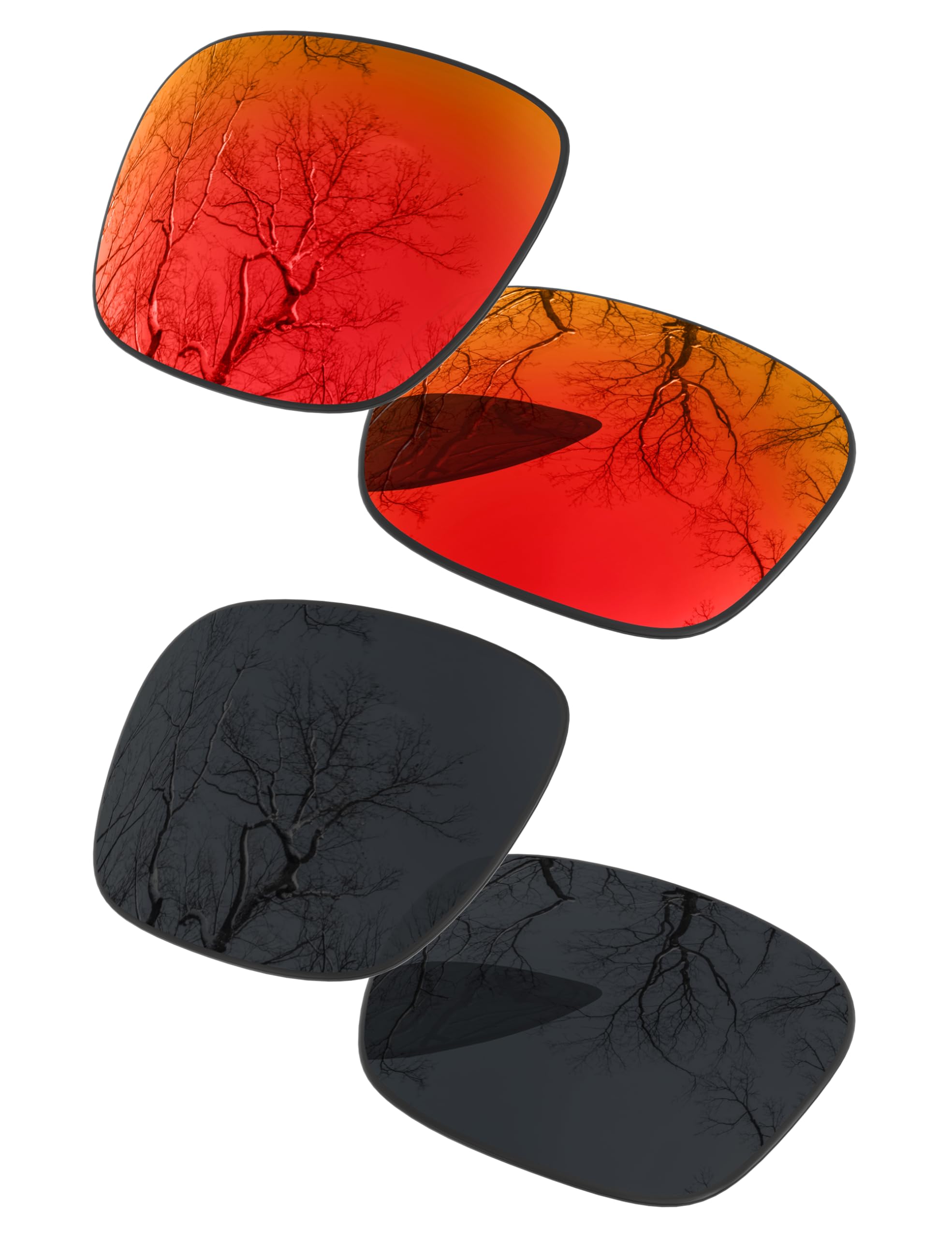 ToughAsNails Set of 2 Polarized Replacement Lenses for Oakley Fuel Cell OO9096 Pack