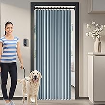 Cortina de Ducha Plegable 140 x 142 cm Magnéticas, a Prueba de Salpicaduras, Separación Húmeda y Seca Cortina Ducha Magnética Plegable para Cocina, Comedor, Marco de Puerta, Azul