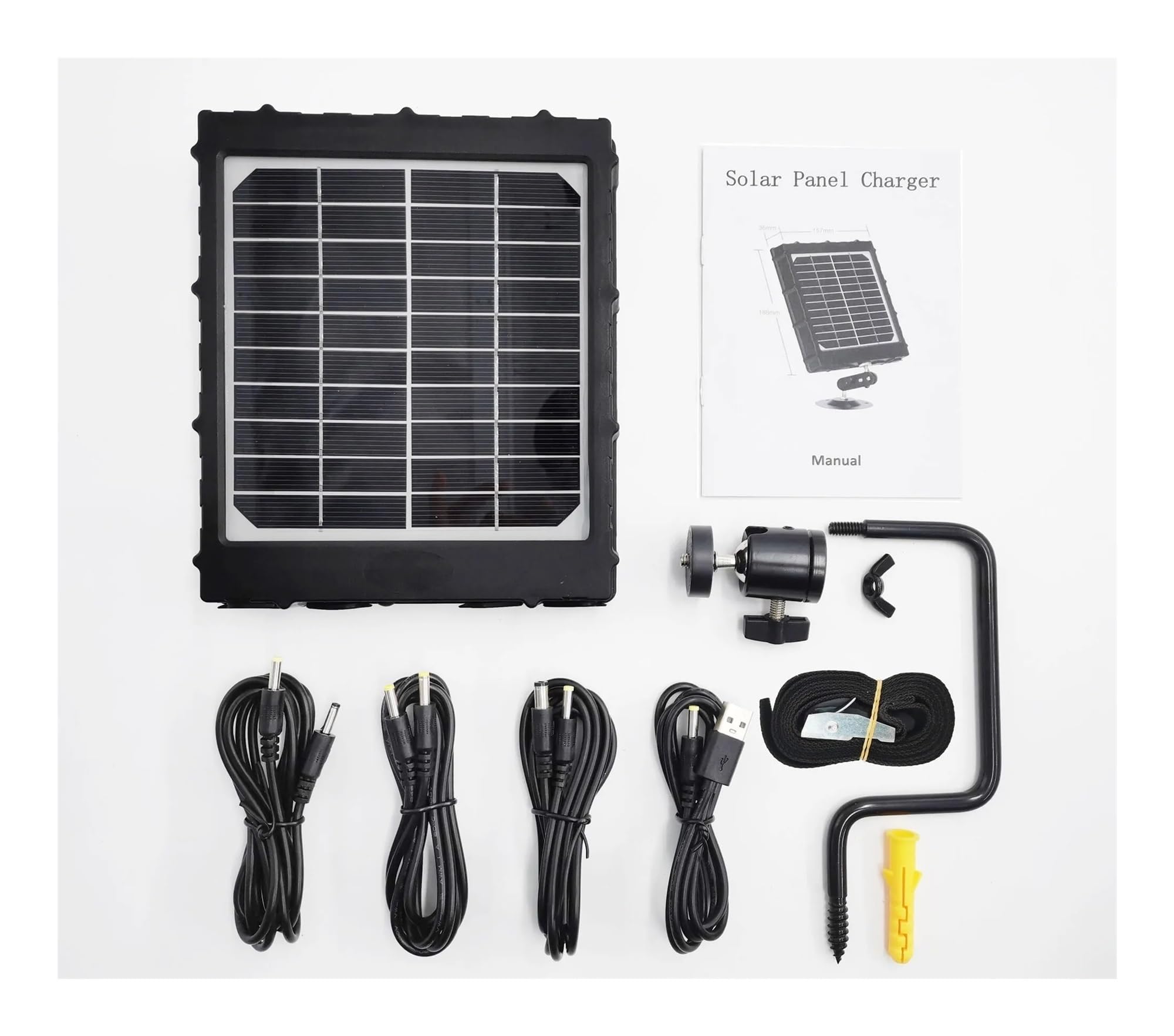Kit di pannelli solari, Kit Di Caricabatterie Solari For Pannelli Da 3 W 8000 MAh For Trappole For Foto Sentieri Caccia Alla Fauna Selvatica Cellulare