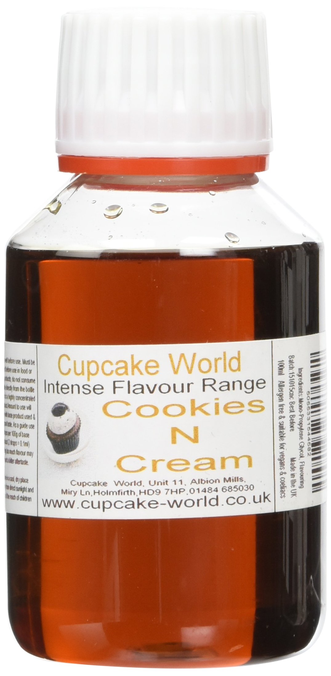 Cupcake World Cookies and Cream Intense Food Flavouring 100 ml