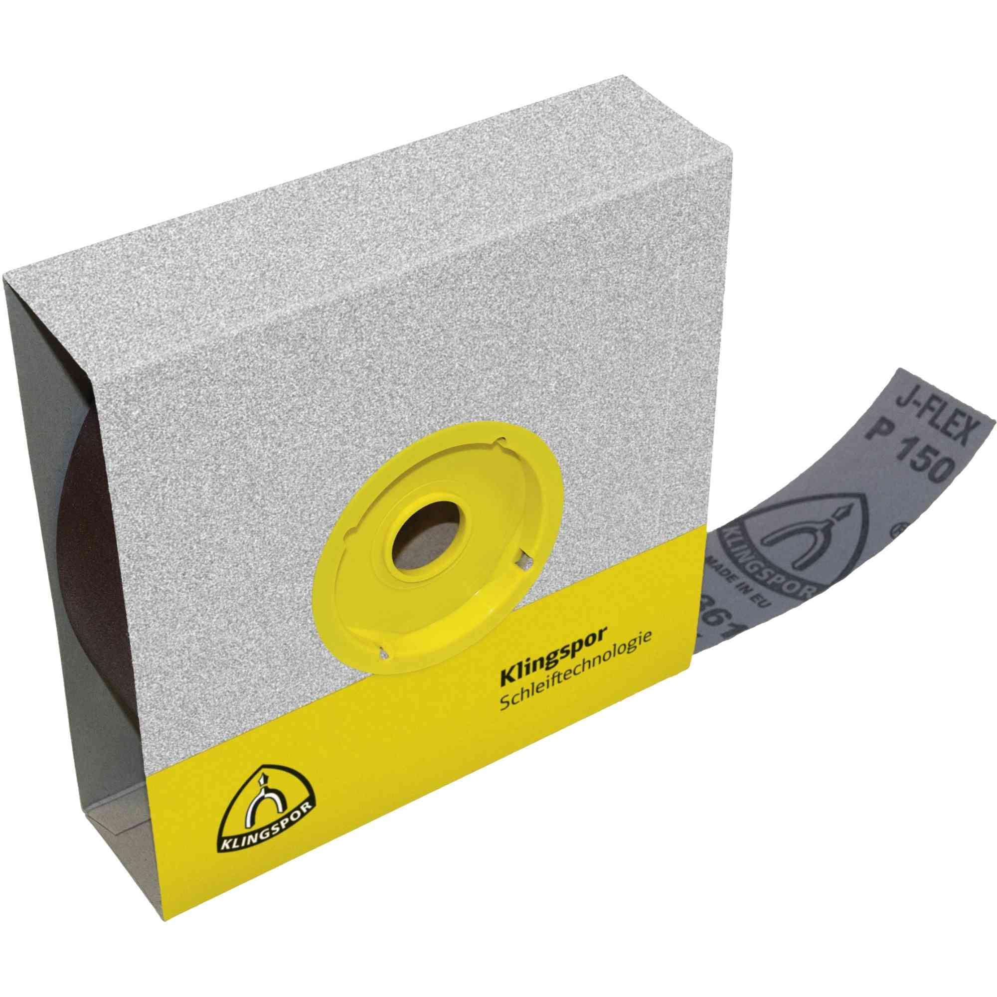 Klingspor 4212 - KL 361 JF Sanding Rolls with Fabric Underlay, Brown, 40 x 25000, Packaging Unit 1 - Grain 320