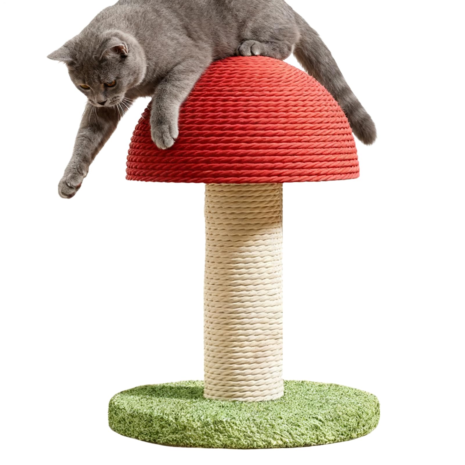 Cat Scratch Post | Mushroom-shaped Modern Tower | Cat Tree Scratcher - for Kitten Exercise Physical Exercise Boredom Relief Birthday Home Apartment Indoor Outdoor Floor