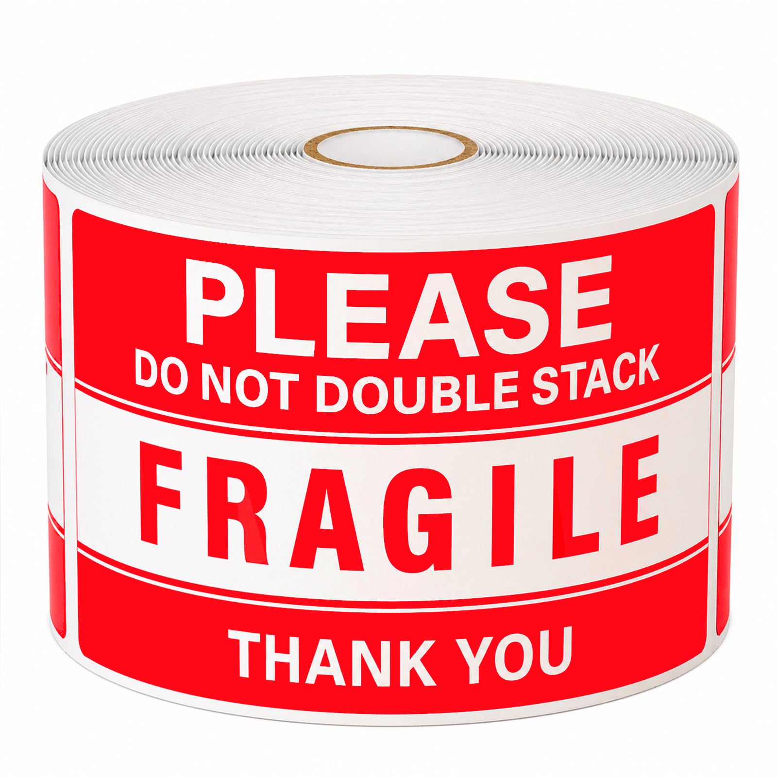 5 "x 7,6 cm Do Not Double Stack Label Stickers 500 Pcs Fragile Sticker Impermeabile Spedizione Adesivi in Movimento per Scatola di Pacchetto