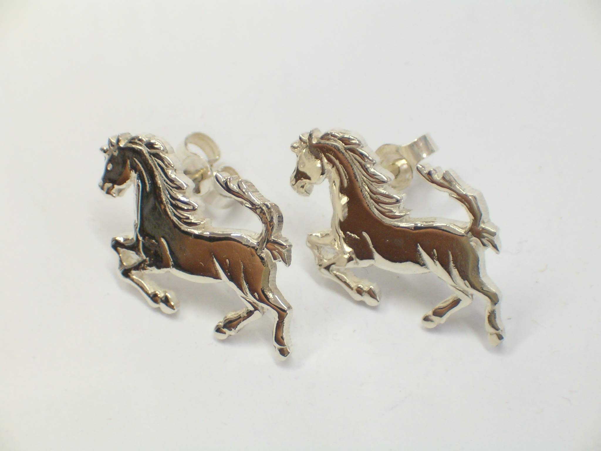 Cavallino Rampante : Orecchini a lobo in Argento 925 - Cavallo - Scuderia -