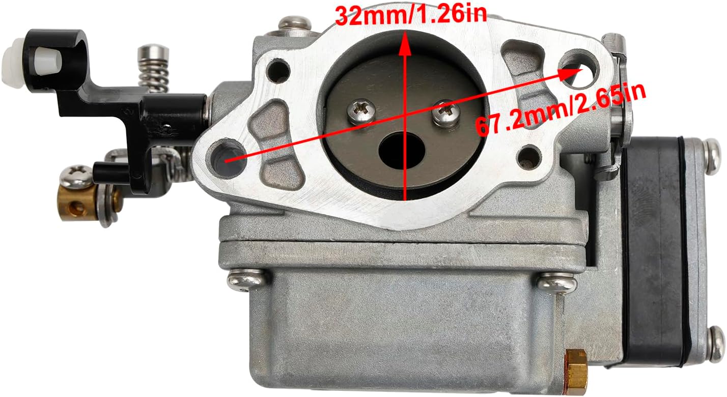 Carburetor Carb Carburetor replacement fit for Yamaha 15HP 9.9HP outboard for Parsun 2 stroke 9.9HP15HP Motor 63V-14301-00 63V-14301-10