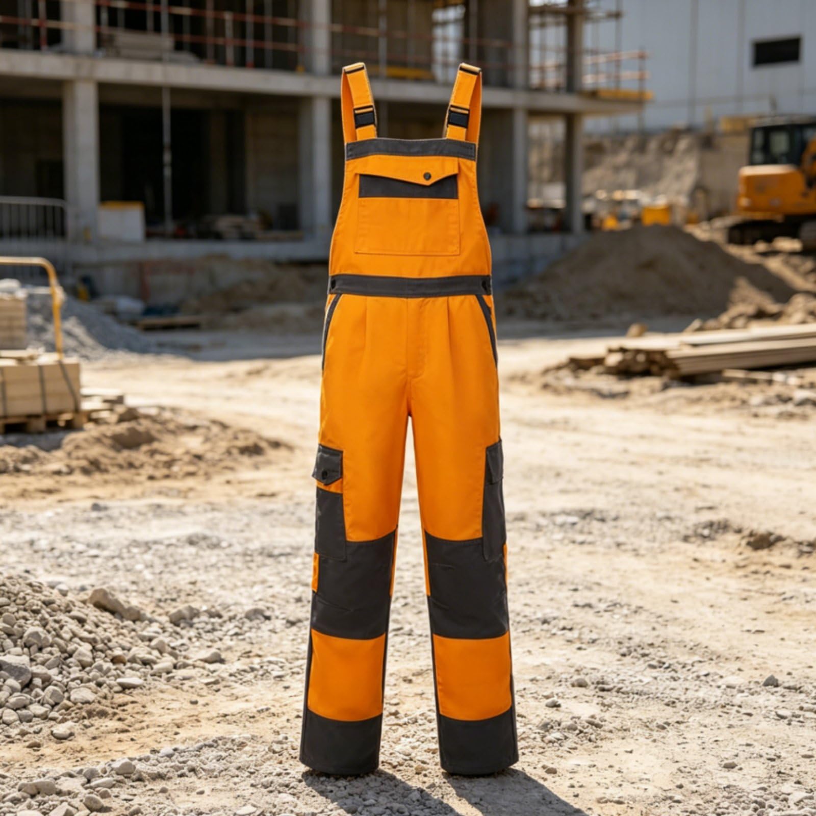 Schnittfeste Latzhose Arbeitslatzhose Arbeitshose Schutzlatzhose mit Stabilem Latzsystem Und Schnitthemmendem Verbundgewebe mit Ordnungstaschen für, Xl