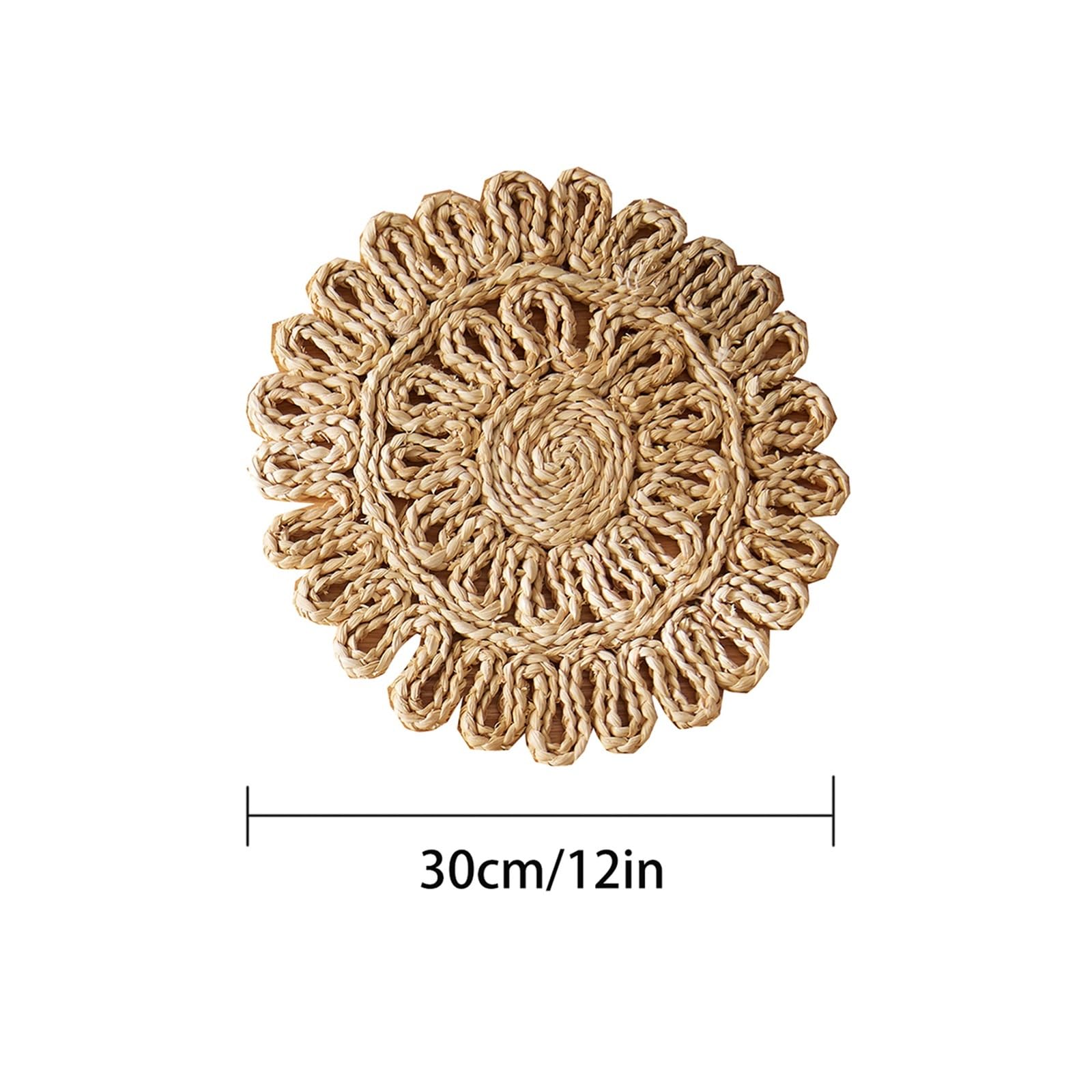 Ensemble de napperons décoration Table en macramé, Tapis combinés tissés for la Cuisine à Manger(6pcs)