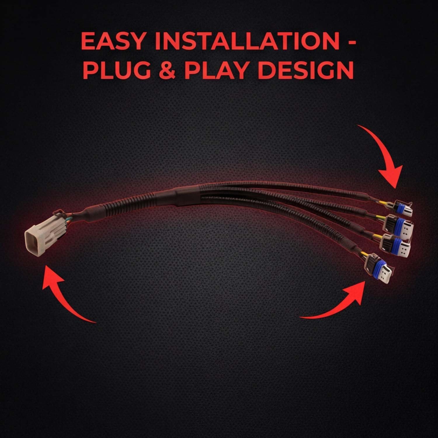 2PCS Ignition Coil Relocation Connector Wire Harness Compatible with Chevy GMC Cadillac 4.8L 5.3L 6.0L 6.2L 7.0L LQ9 LQ4 LS2 LS3 LS7 LSX Replaces D581 12558693 D585 10457730