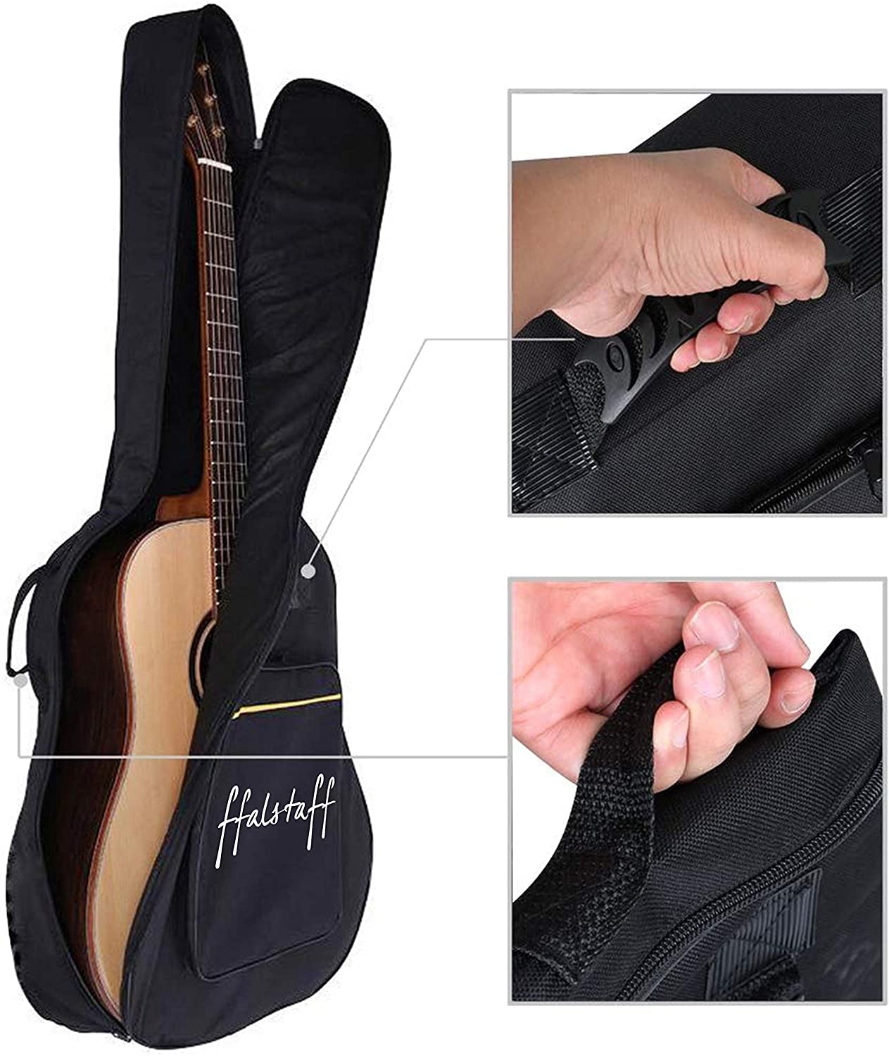 FF Custodia, Borsa, imbottita, 600D per Chitarra Classica