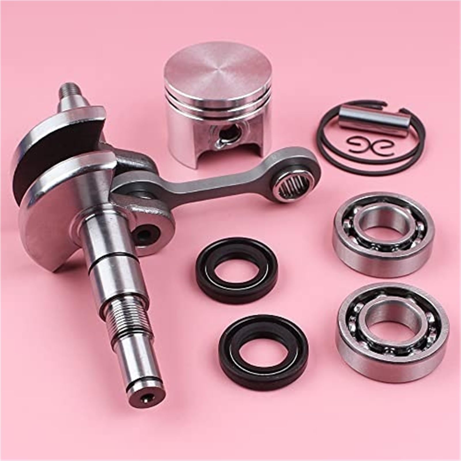 Albero motore 37mm pistone 8mm pin, per STIHL, for MS170 017 MS