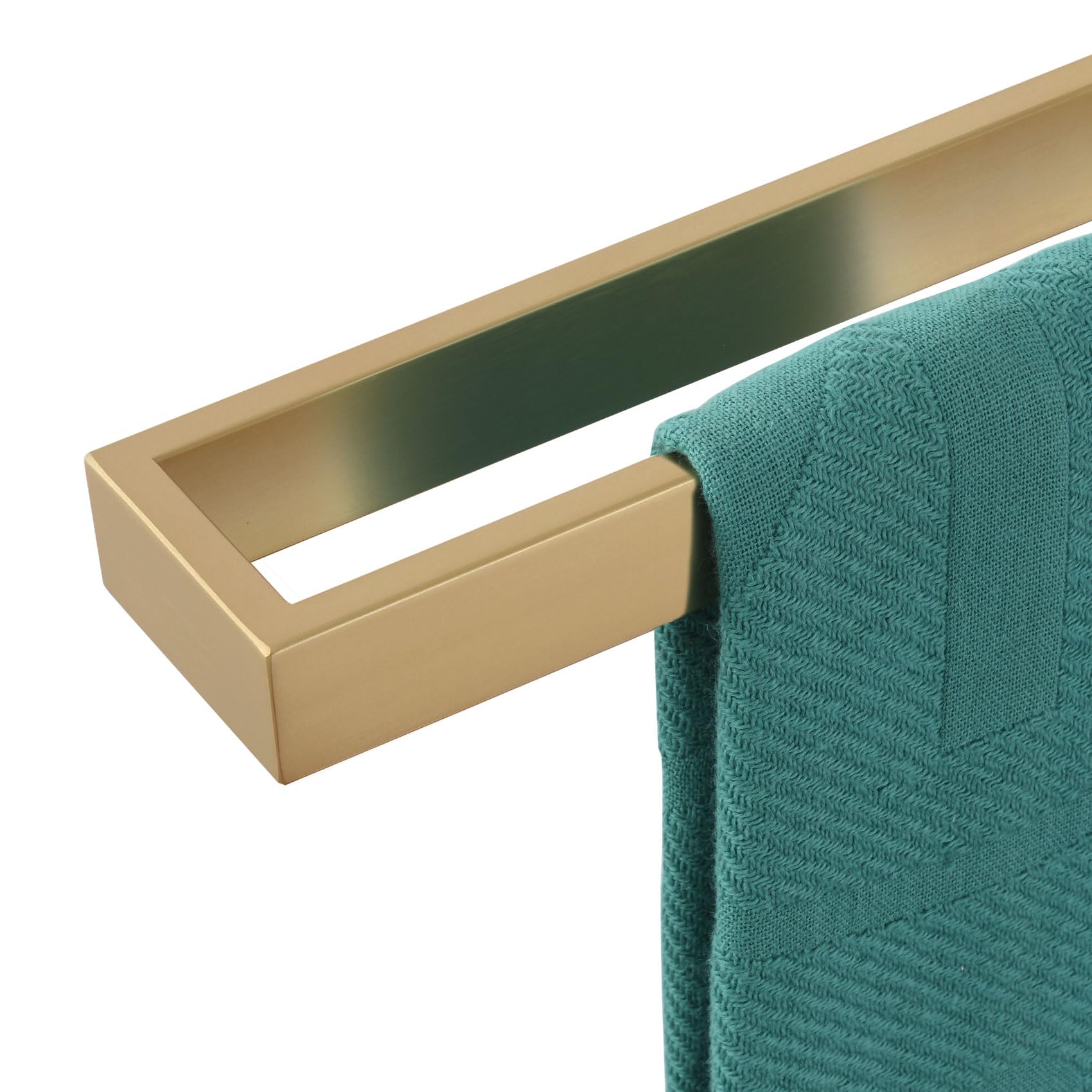 KOKOSIRI Towel Bar for Bathroom Hardware Bath Towel Hanger 20-Inch Kitchen Rack Champagne Bronze Stainless Steel Wall Mount, 1 Pack B4008CPG-L20