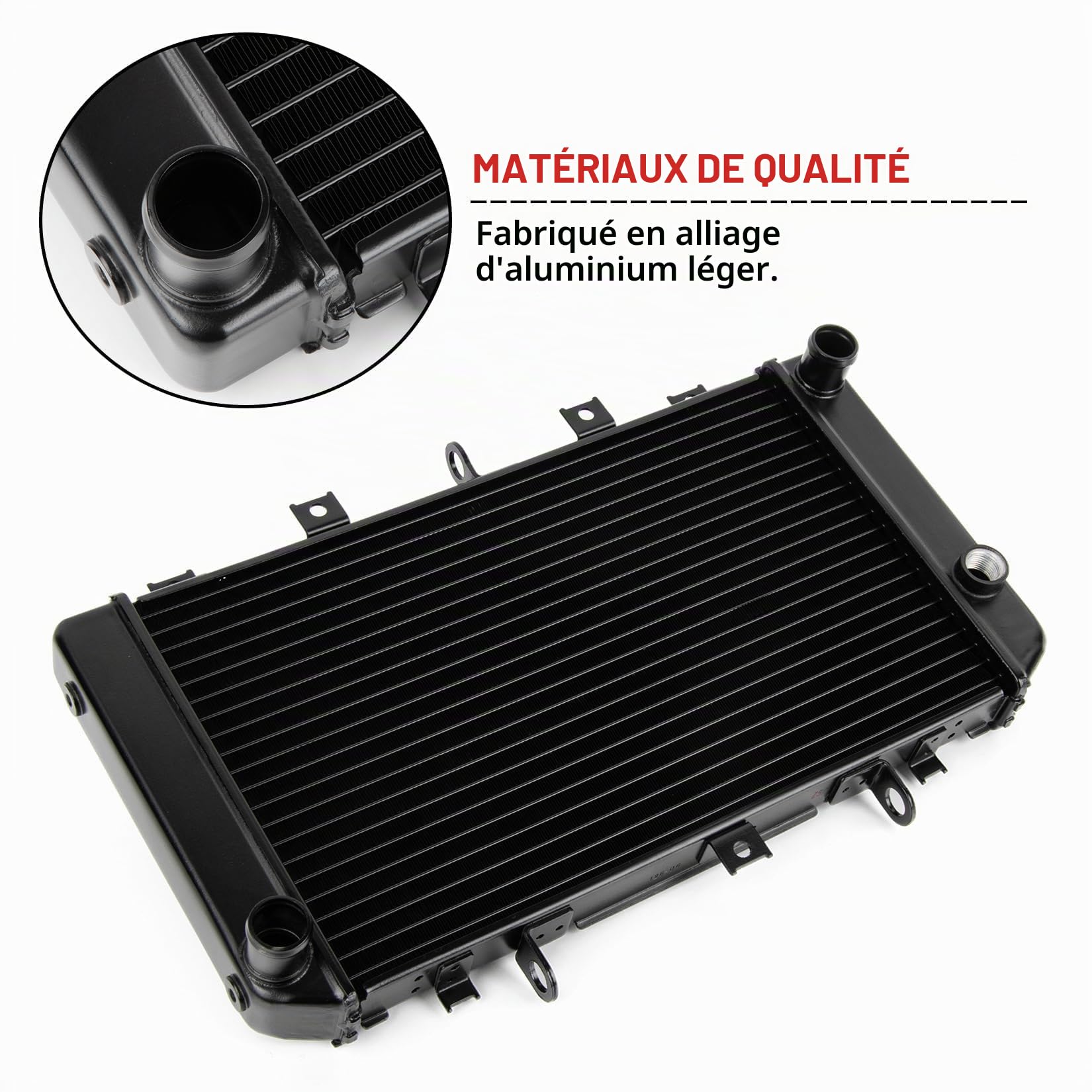 PSLER Radiateur de Refroidissement d'Huile pour Z750 2004-2006 | Radiateur moteur également compatible avec les modèles Z750S (2005-2006). Accessoires de motocyclette.