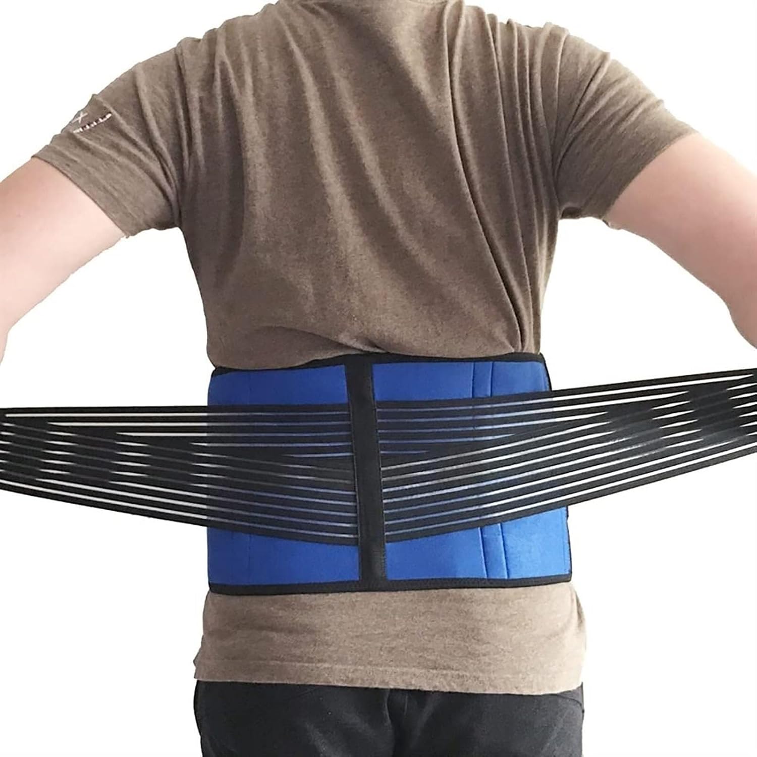 Lumbar Support Brace Orthopedic Medical Neoprene Compression Lower Back Brace Waist Hip Support Belt for Sciatica Herniated Disc Pain Relief Suitable for Sports(XL)