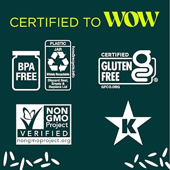 RiceSelect Texmati Brown Rice, Gluten-Free, Non-GMO,Kosher, 32oz Jar (Pack of 1)