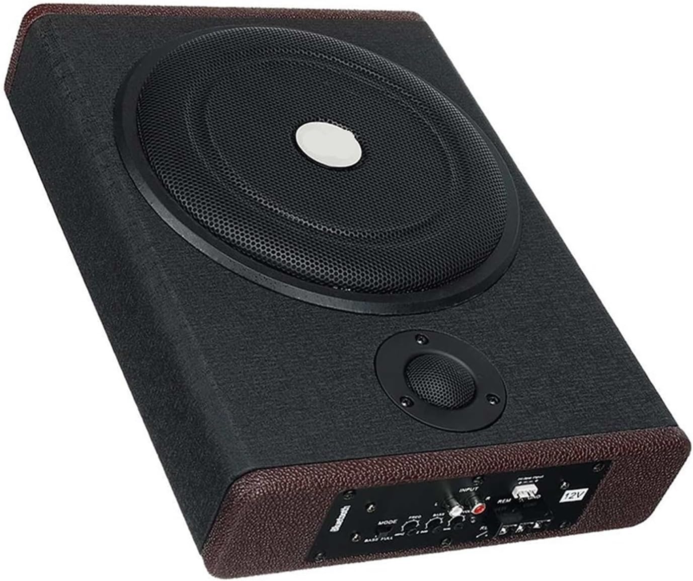 8 inches 600W Car Stereo Subwoofer Active Under Compatible with Seat HiFi Digital Audio Power Amplifier AV Car Auto Amplifier Speakers Car Audio(8")