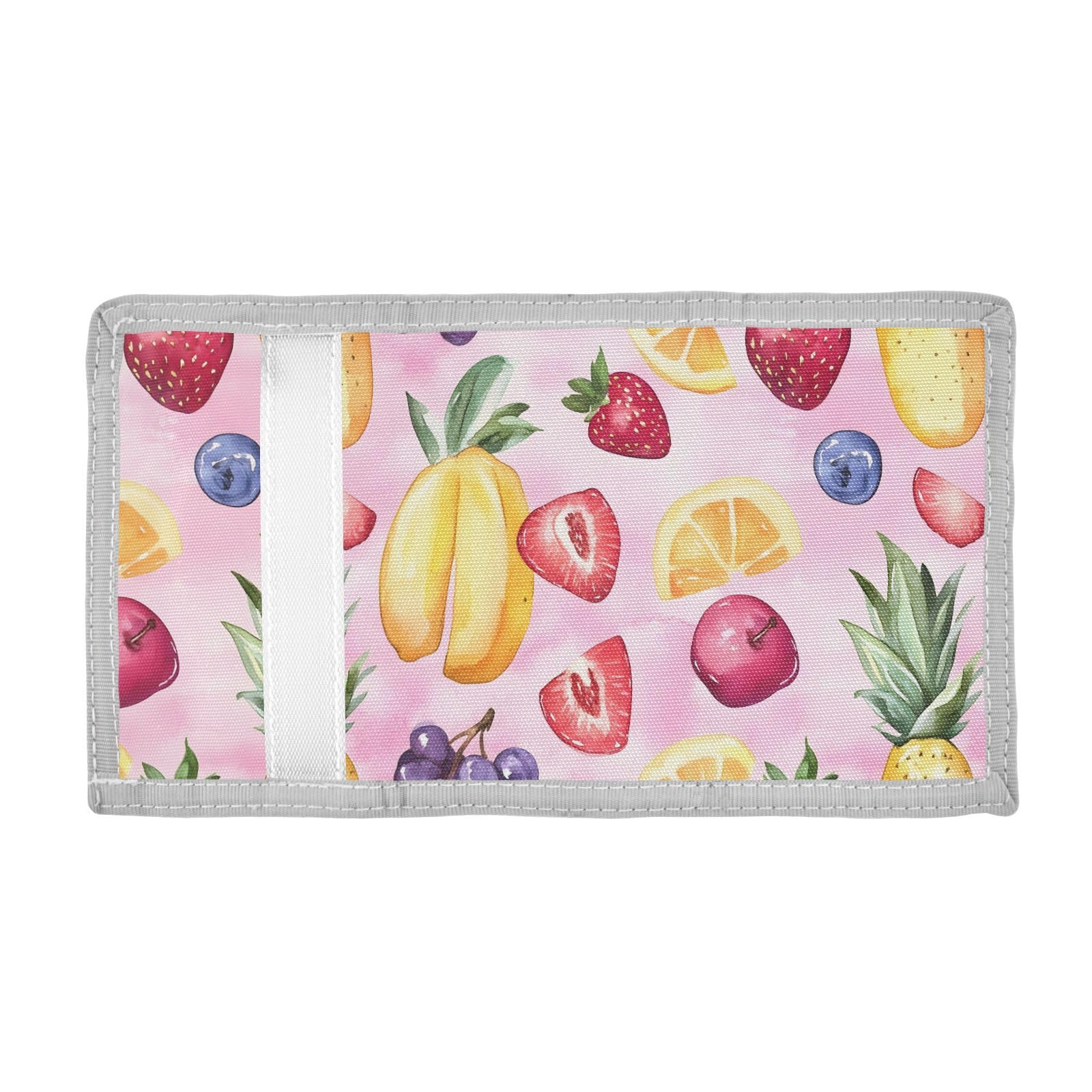 FOLIOSA Fruit Anime Kids Wallet for Boys Girls Youth, Small Wallet Novelty Wallet 4.9×2.9 in
