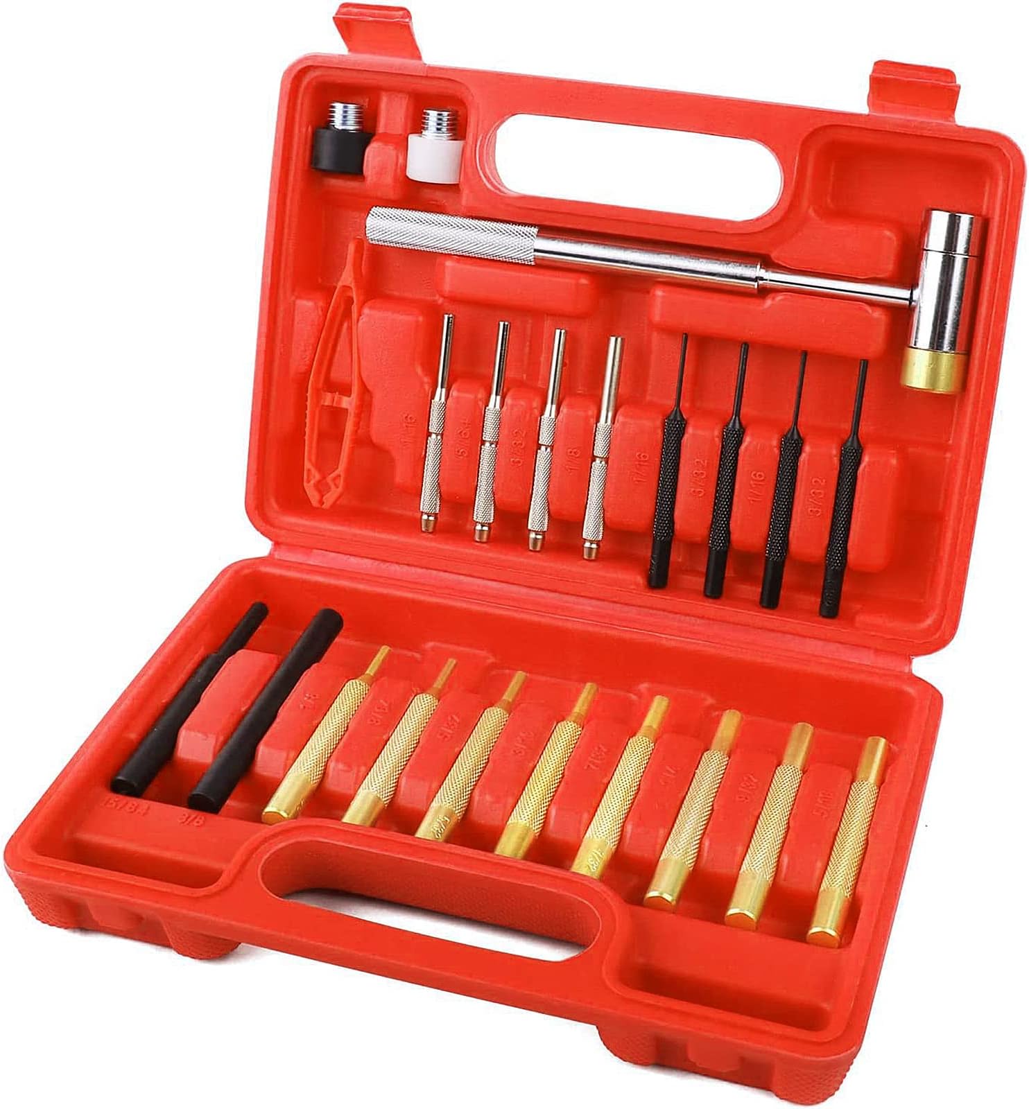 SDS Plus Adapter Set – 4 Stück, Für 1/4, 3/8, 1/2 Zoll Bits, Mit Sechskant & Vierkant