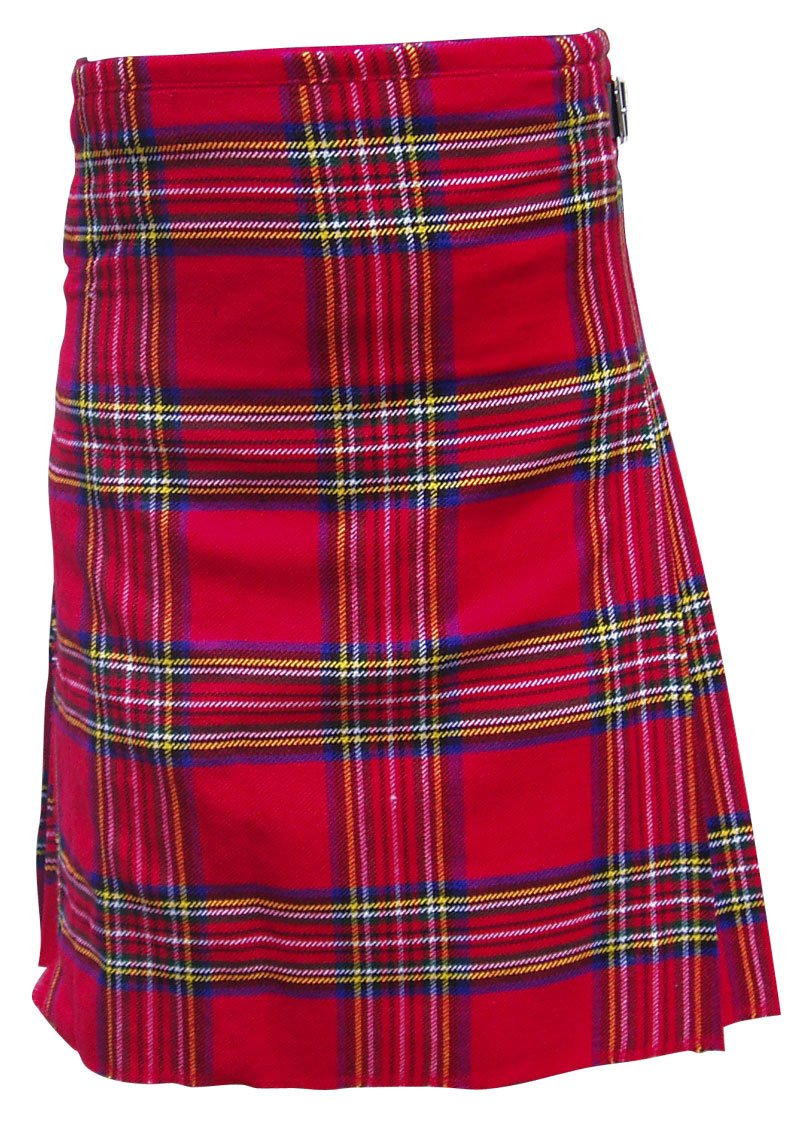 AAR Scottish Royal Stewart Traditional Kilt with Two KILT Buckles 36