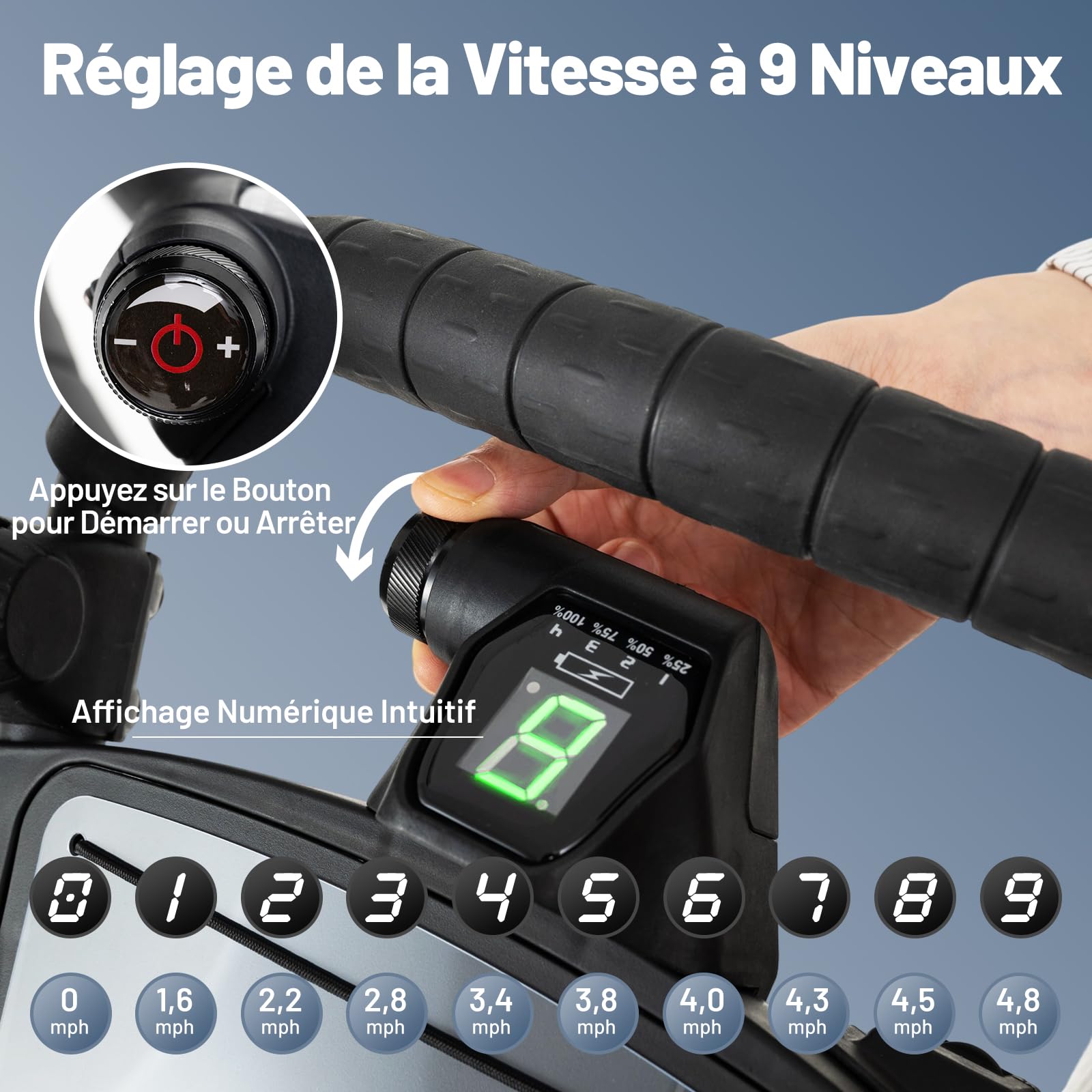 COSTWAY Chariot de Golf Électrique, Voiturette Golf Pliable & Léger à 3 Roues avec Poignée Ajustable, 9 Vitesses, Support pour Parapluie, Porte-Boisson, Porte-Score, Sac Isotherme & Port USB