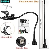 Vista 12 de Helping Hands - Estación magnética de tercer ayudante con 4 brazos magnéticos de soldadura, soporte para pistola de soldadura y base estable grande