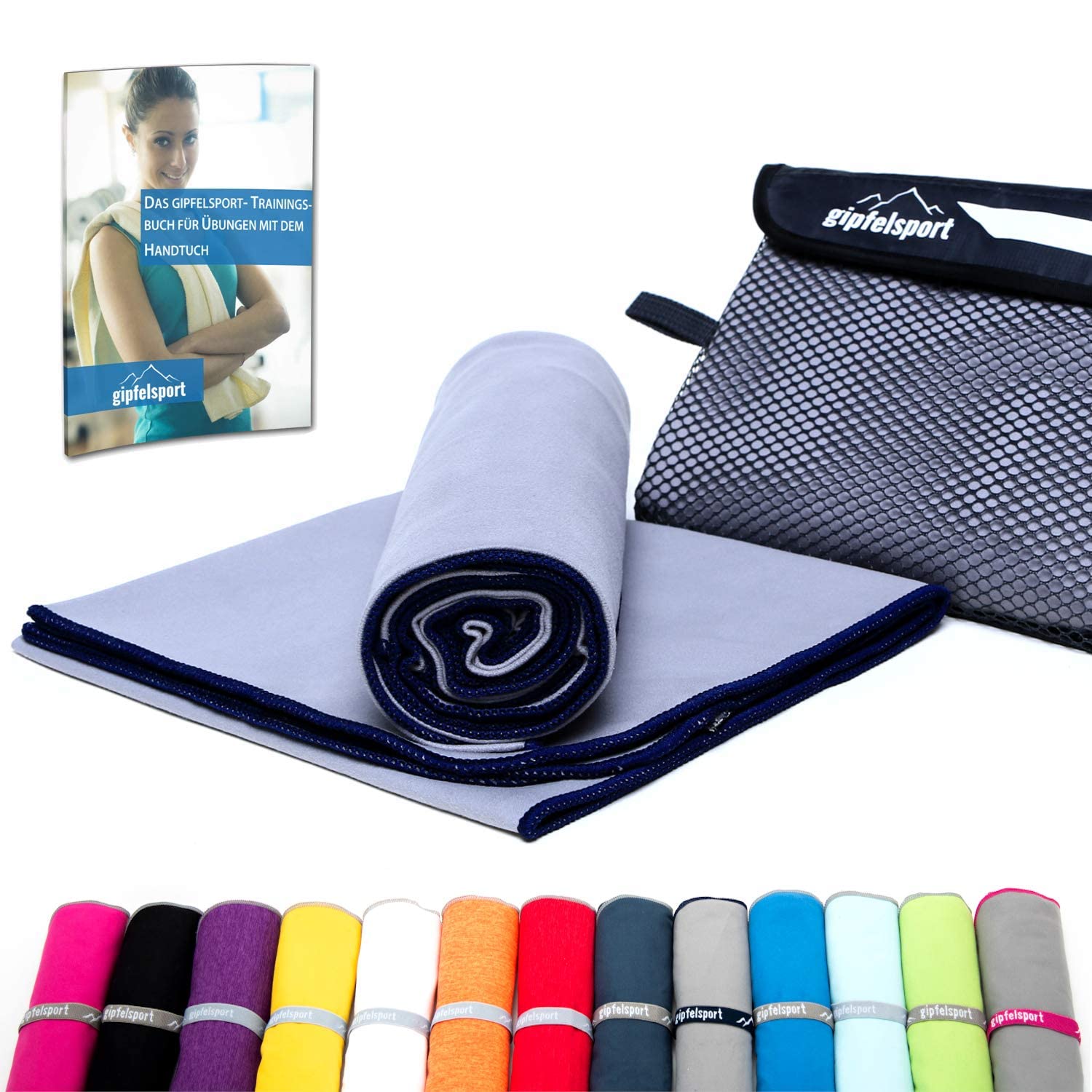 Asciugamano Microfibra Gipfelsport - Ultraleggero, Assorbente E Rapido Asciugatura, Per Sport E Viaggi - Foto 9