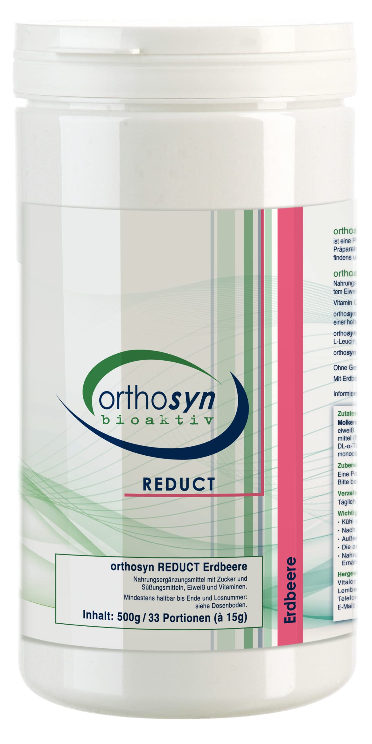 REDUCT Erdbeere, 500 g Pulver