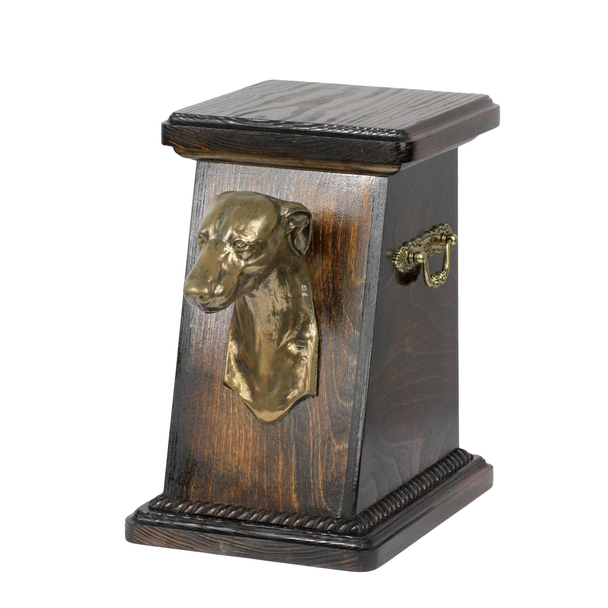 Urne personnalisée pour chien en bronze coulé à froid, mémorial pour le salon