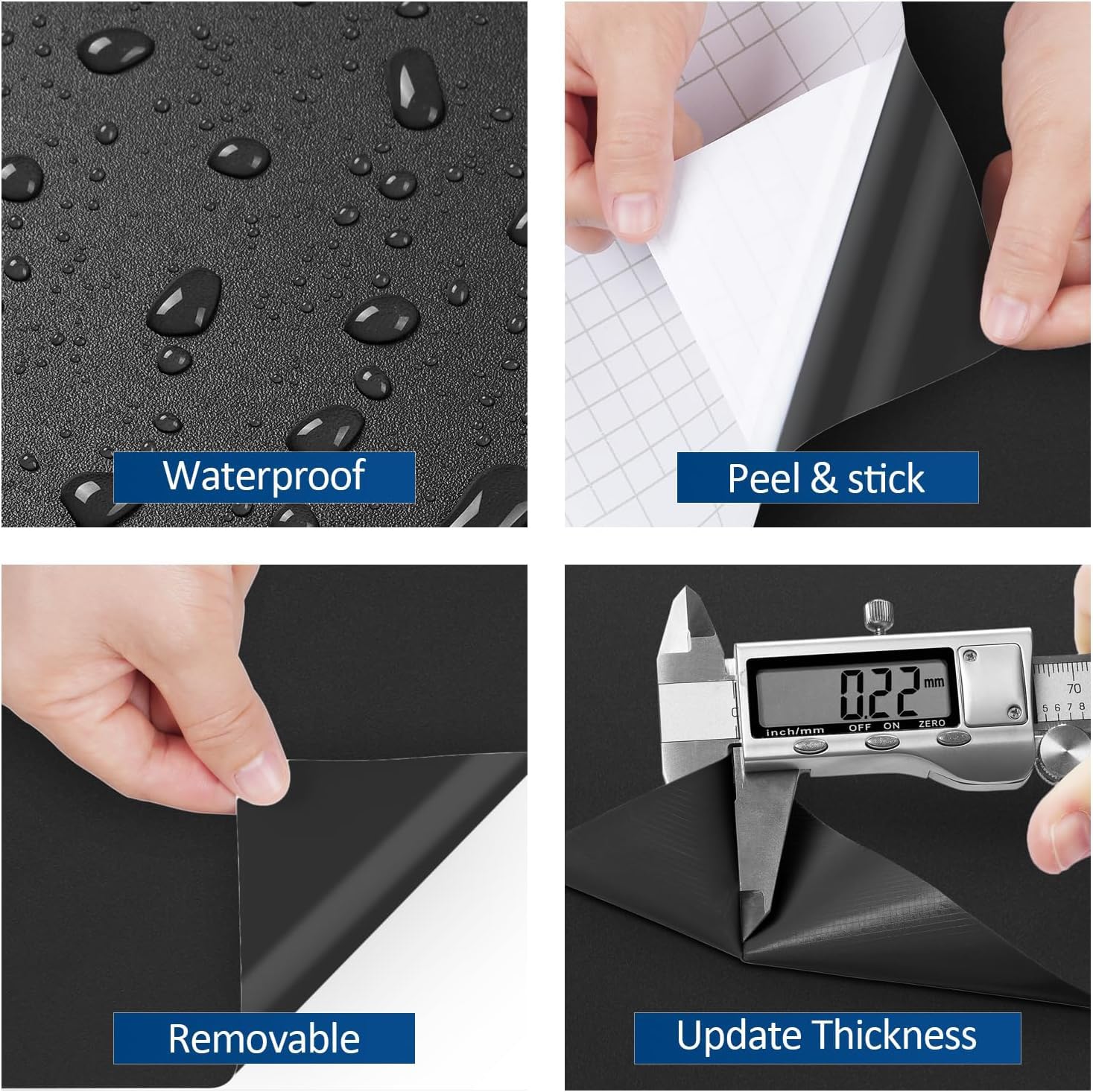 Moderno Semplice Autoadesivo PVC Impermeabile Dormitorio Camera Da - Foto 7