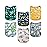 ALVABABY Baby Cloth Diaper 6 Pack with 12 Inserts One Size Cloth Diaper Covers Adjustable Washable Reusable for Baby Girls and Boys