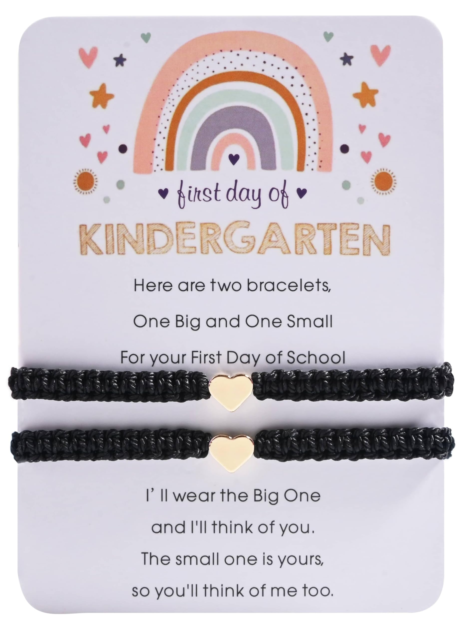 First Day Of Pre K Mommy And Me Bracelets Gifts, Back To String Matching Bracelet Set For Mom Daughter Son