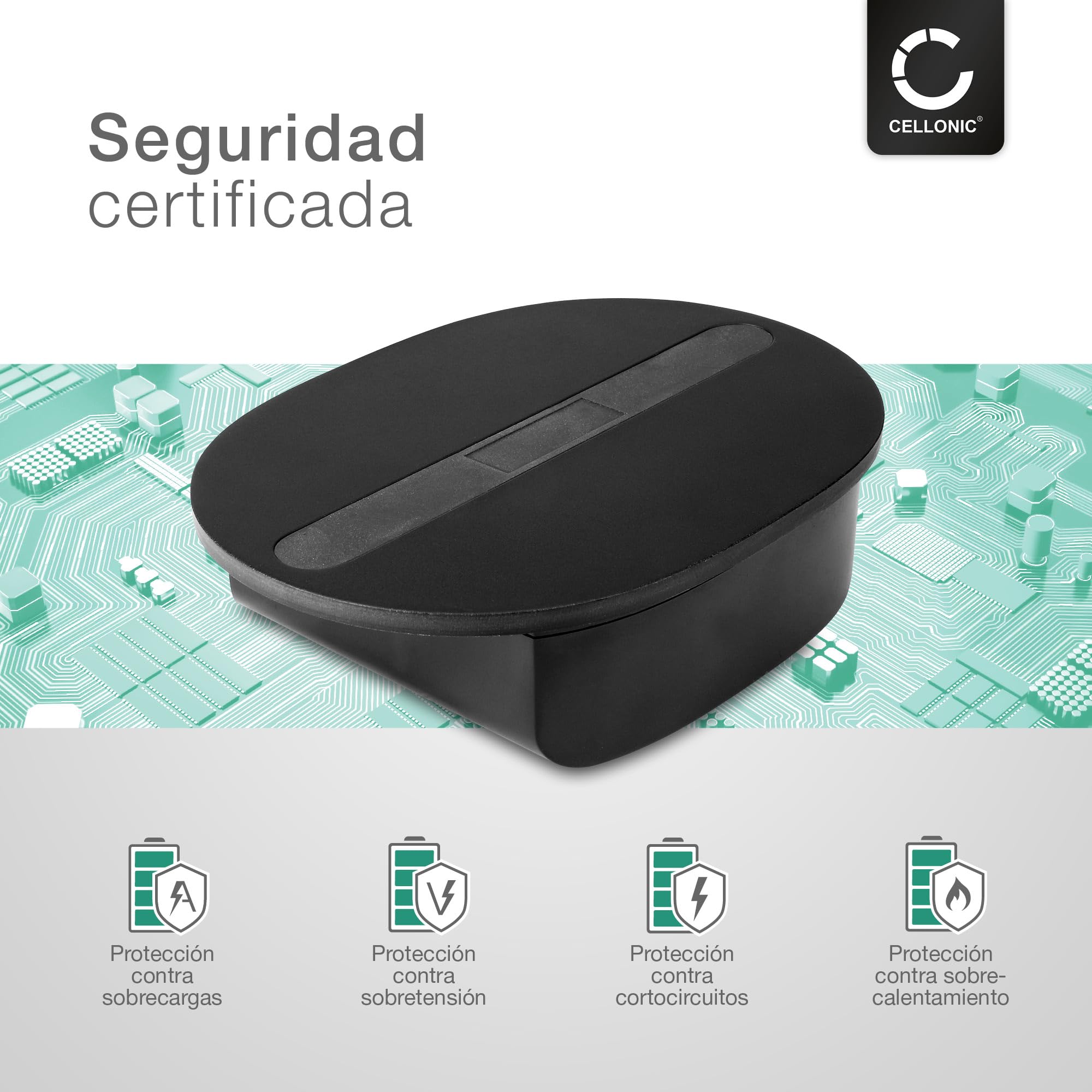 CELLONIC 1x Batería Compatible con Sonos Move 1, 111-00001 | 1x, (2400mAh-14.6V-Ion de litio), Altavoz Batería, para Sonos IP-03-6802-001