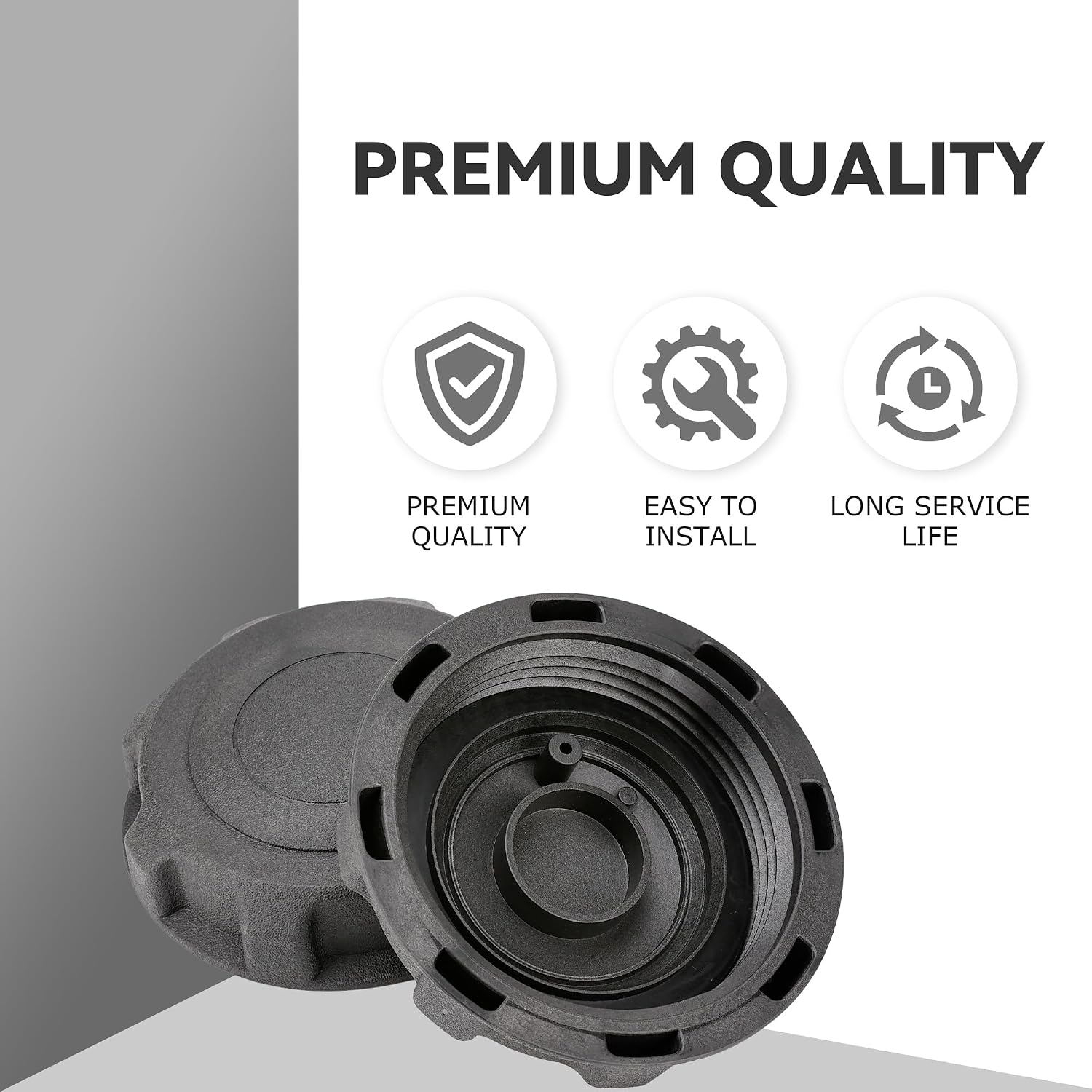 00273700 2pcs Mower Fuel Cap Compatible with Ariens Gravely, OEM#751-3124B, 03859100, 07525300, 02003809