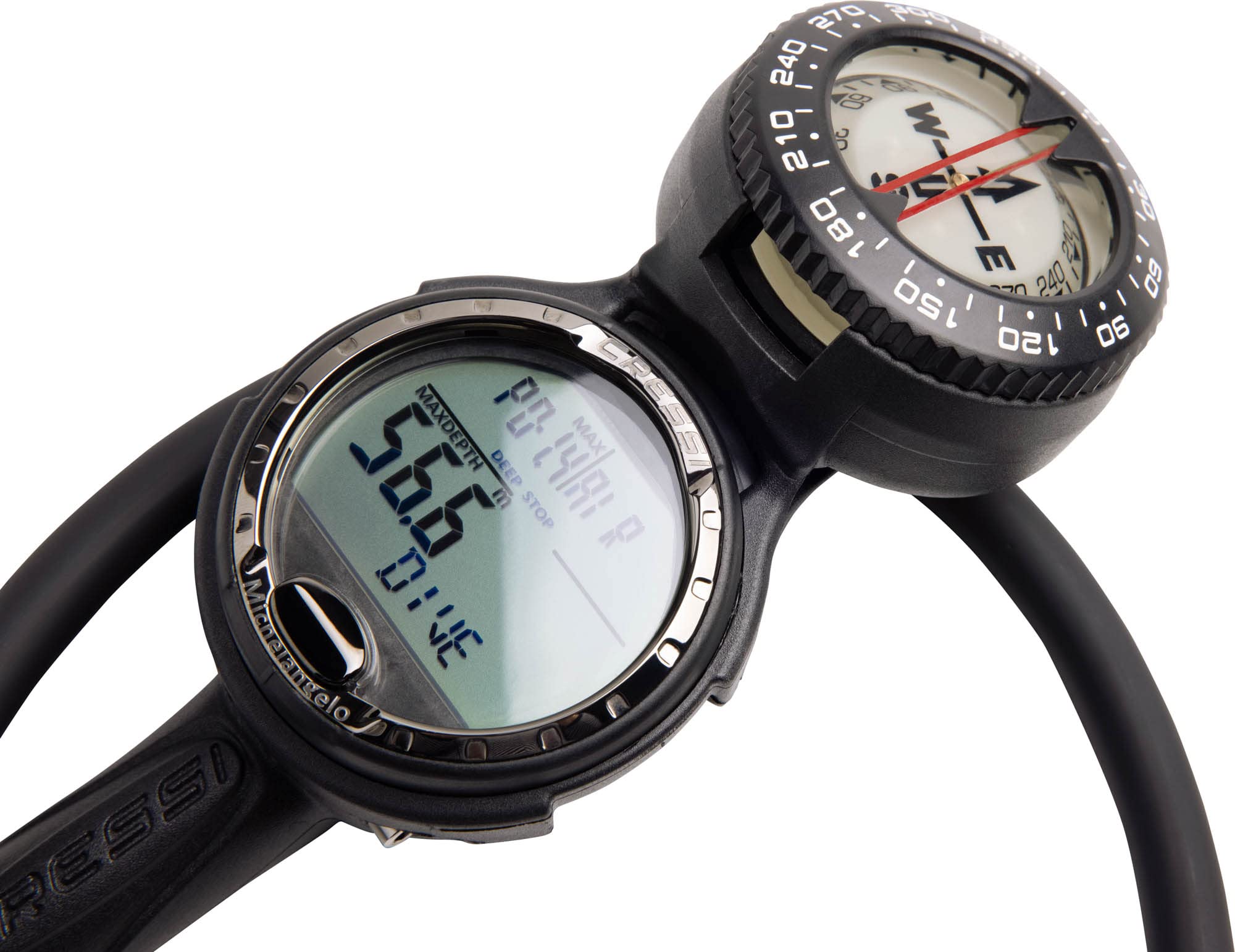 Cressi Console Michelangelo 3 Buceo, Unisex-Adult, Negro, Bar