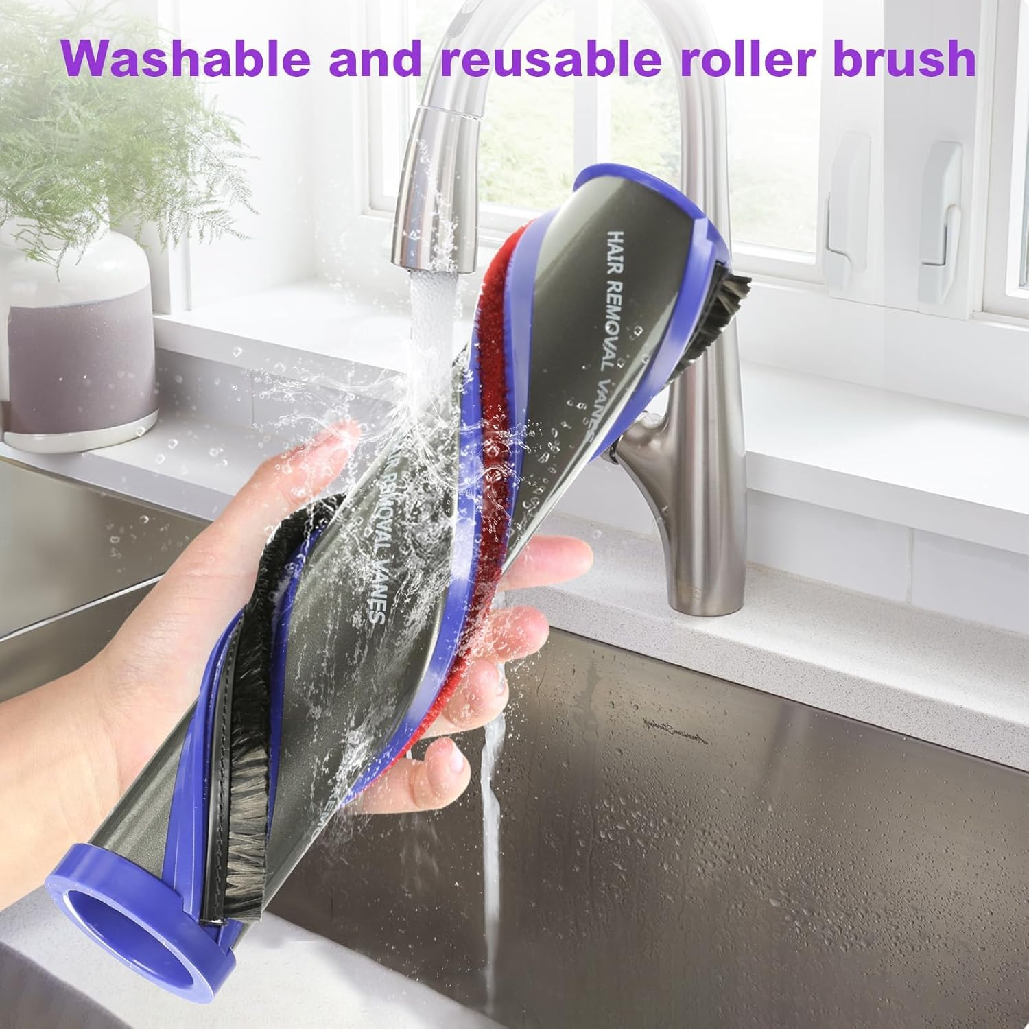 Ersatzbürstenkopf mit hohem Drehmoment für Dyson V11 V15 V10 V8 V7 Models,Bodenbürste mit Einstellbarer Saugkraft Upgrade Torque Drive für Hartboden und Teppiche Ersatzbürste Zubehör No. 970100-04& 05
