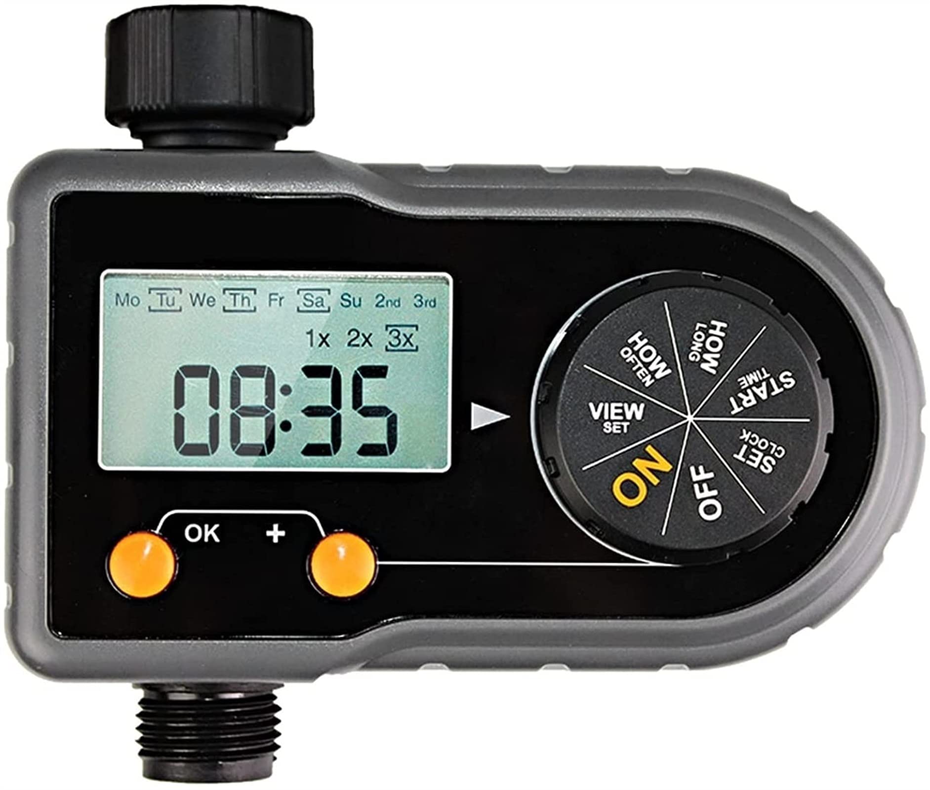 RJJ Sistema di irrigazione del sistema di irrigazione del timer del timer del rubinetto del tubo flessibile del tubo del tubo flessibile del tubo digitale Strumento di annaffiamento del giardino autom