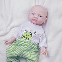 AISITE Full Silicone Baby Doll Girl – 18 Inch Realistic Platinum Silicone Reborn Baby Doll for Christmas and Birthday Gift (18 inch Girl Painted A)