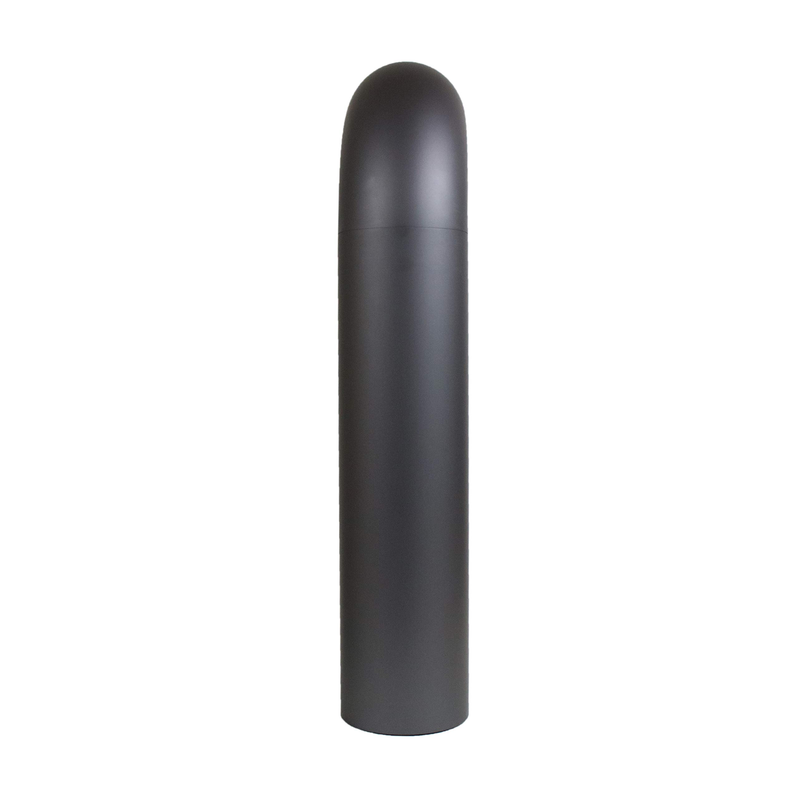 LANZZAS Ofenrohr-Set gezogen 3tlg. (fullform) - im Durchmesser 150 mm - Farbe: gussgrau - Rauchrohr mit Drosselklappe und Reinigungsverschluss