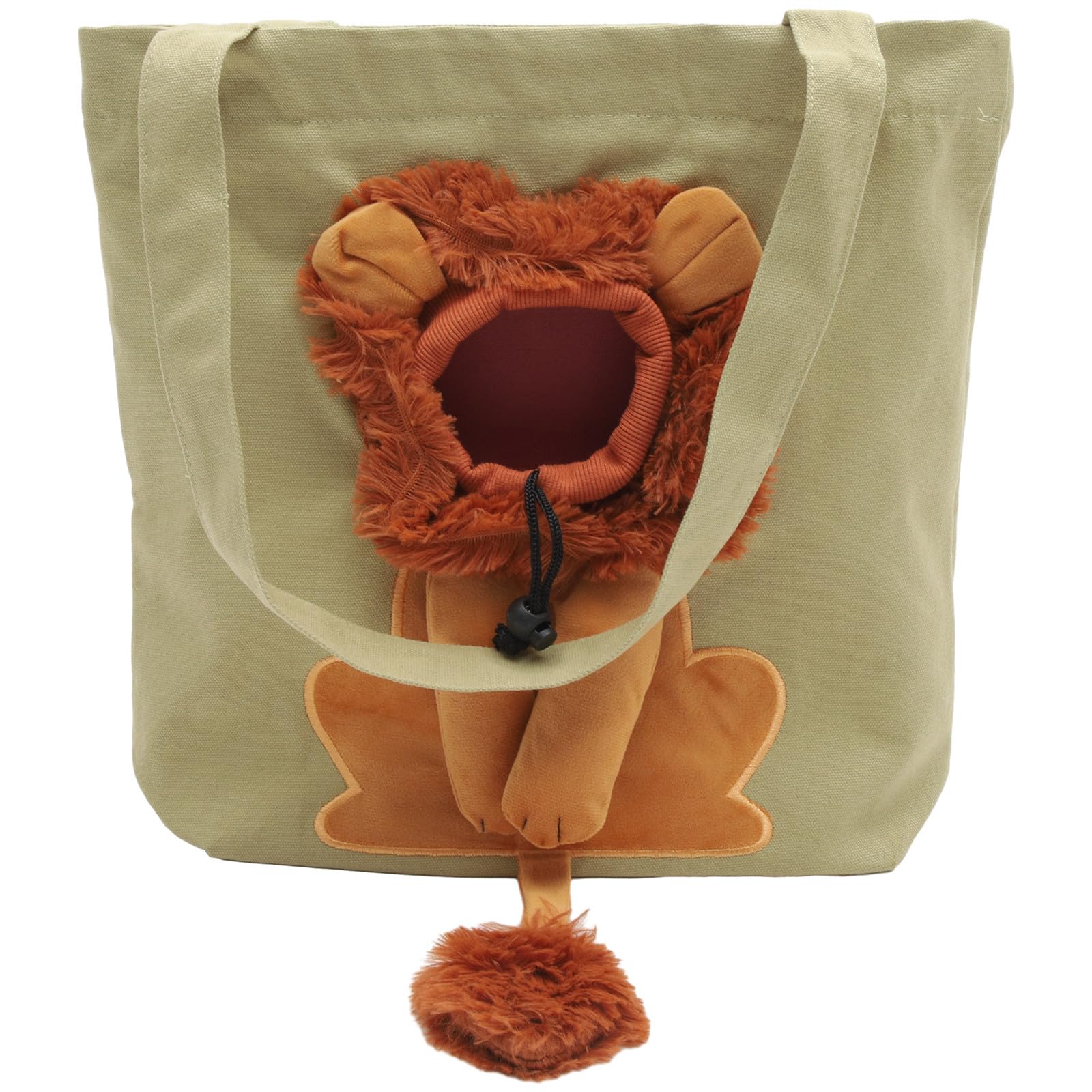 Transport pour animaux en voyage : sac bandoulière en toile