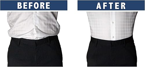 Miniatura 3 de Estancias de camisa para hombre, soportes para camisas, ligas de camisa, 1 par para hombres y mujeres (negro mágico), Negro -