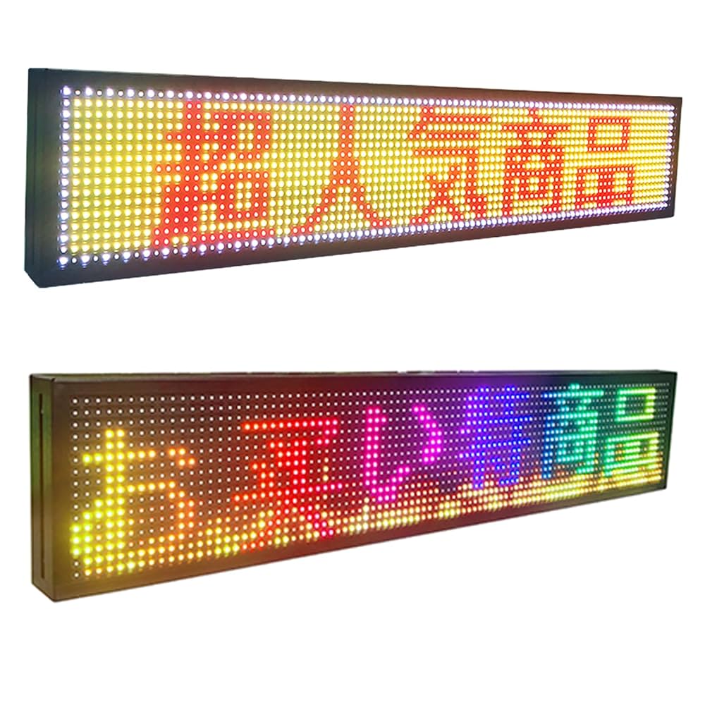 ②LED電光掲示板 表示板 多色 壁掛け式 大型 LEDサイン 看板ディスプレイ 楽天市場】小型LED電光看板 軽量車載掲示板 流れる文字赤色LED