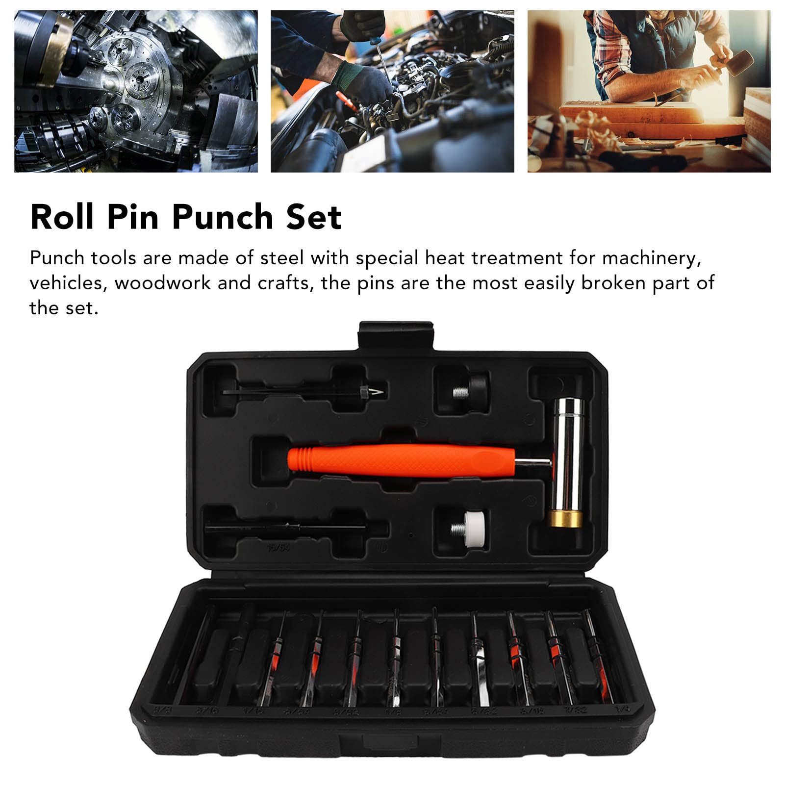 QANYEGN PCH Set, Gsmithing PCH Removing Repair Tools, Portable Roll Pin PCH for Automotive, Watch Repair
