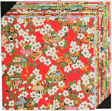 Y&C Origami Paper 5.88" Authentic Yuzen Washi 12pc