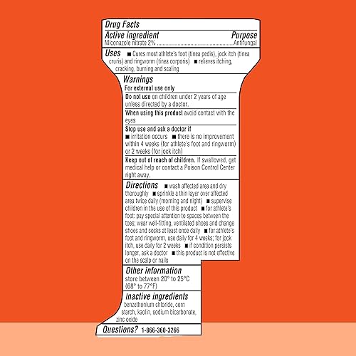 Miniatura 9 de Lotrimin AF - Polvo antifúngico para pies de atleta, tratamiento al 2% de nitrato de miconazol, tratamiento antifúngico eficaz clínicamente probado