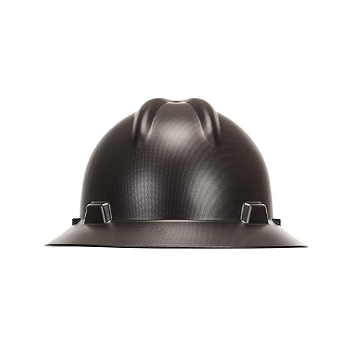 Miniatura 4 de MSA 10204786 Hydro Dip V-Gard - Casco de ala completa con suspensión de trinquete Fas-Trac III, carcasa de polietileno, correas de corona