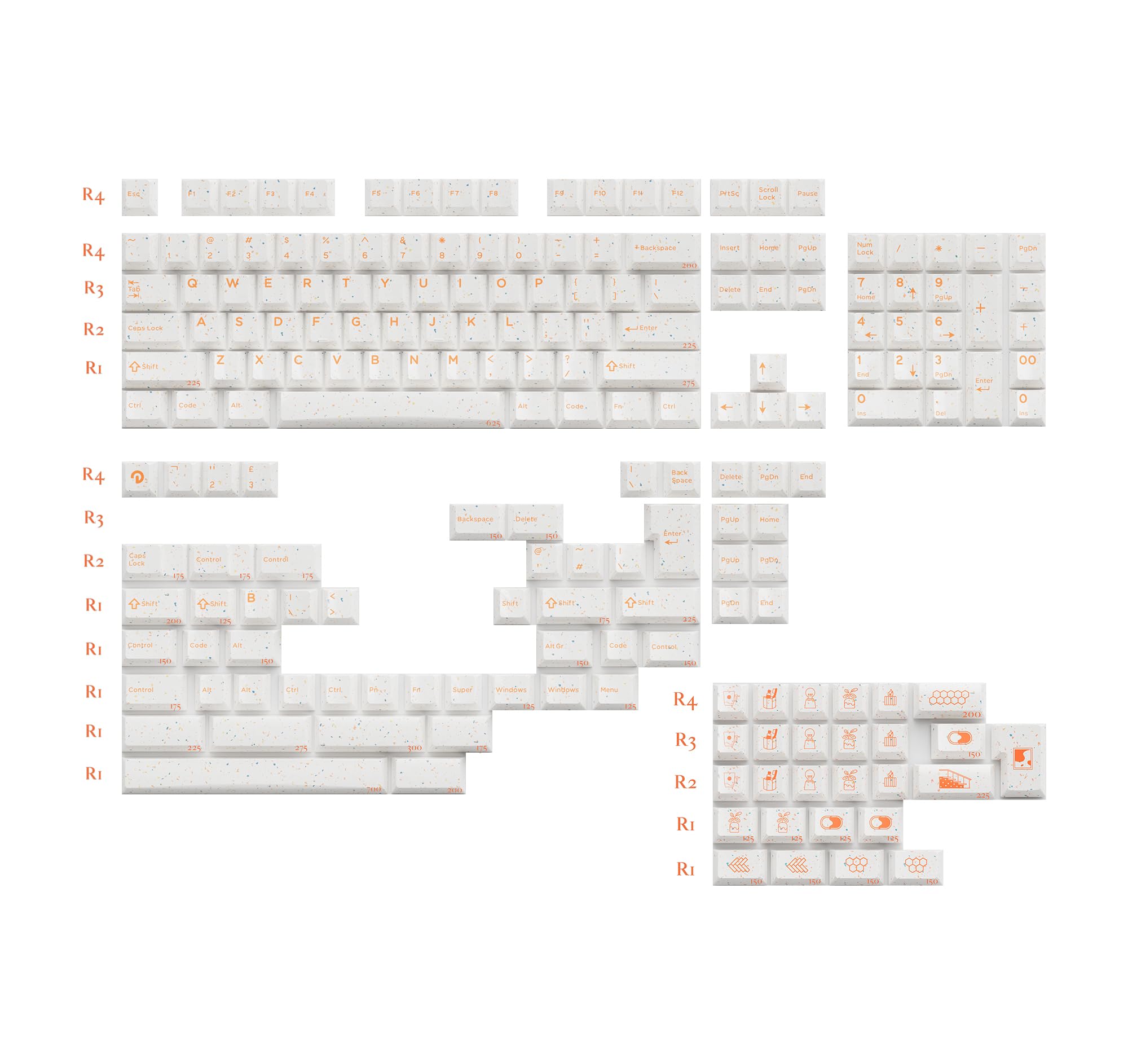 Amazon.com: KPREPUBLIC Fennie x Domikey Terrazzo Keycap for
