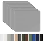 OAZ 8 Pieces 7.87 x 5.9 inch Nylon Repair Patches Nylon Fabric Patch Self-Adhesive Fabric Repair Tape Waterproof Lightweight Outdoor Gear Patch Kit for Down Jacket Clothing Tent Bag (Gray)