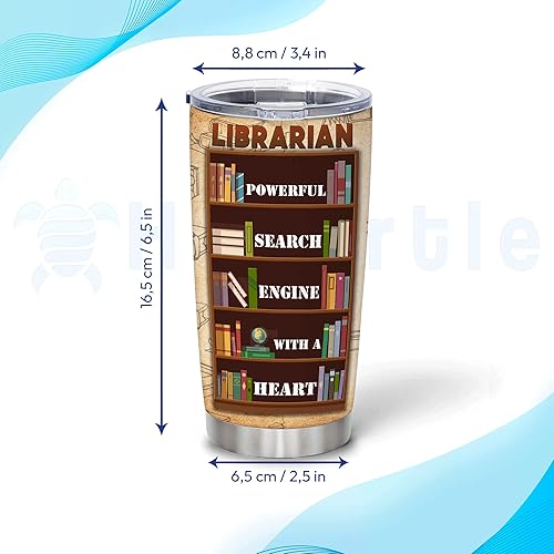 Vista 18 de Hyturtle Vaso personalizado de acero inoxidable de 20 onzas con tapa, doble pared y sellado al vacío, regalos para mujeres, niñas, amigos, amantes