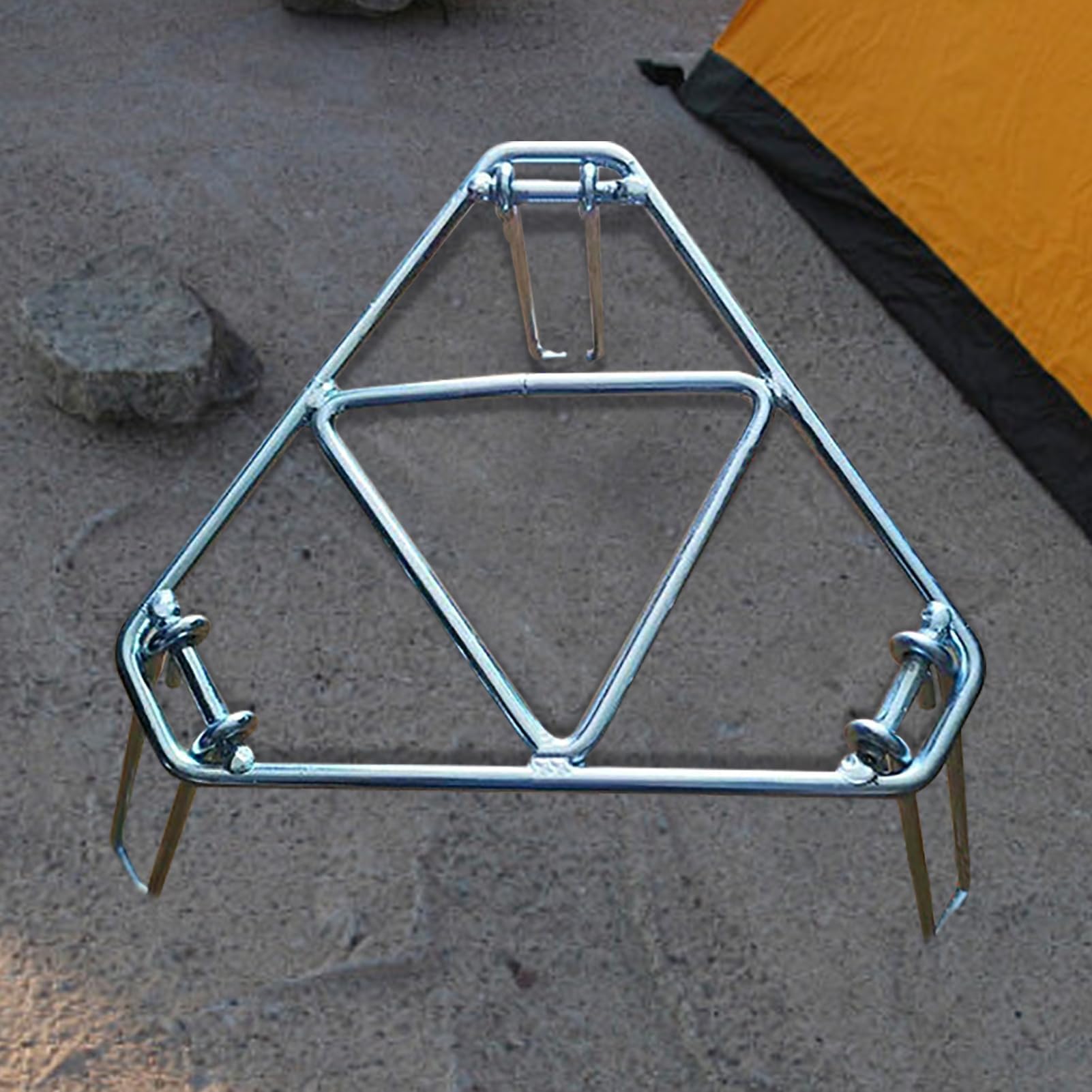 Ognisko ze stali nierdzewnej 304, przenośny mini grill, 22,5 x 20 cm, składany, na kemping, akcesoria do grillowania, stojak do gotowania