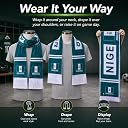 KNK 2026 Soccer Fan Scarf – Double Sided Reversible Football Supporter Scarf with Soft Velvet Feel (Nigeria) gallery image