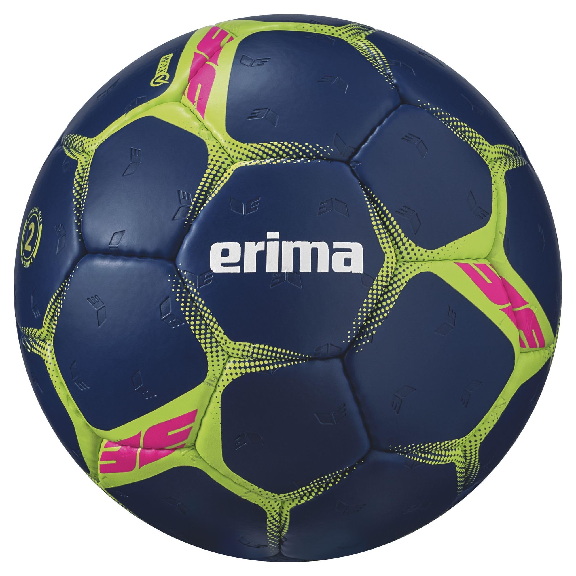 Erima Flash Pro Ballon de Handball (7202502), Bleu/Citron Vert, 3